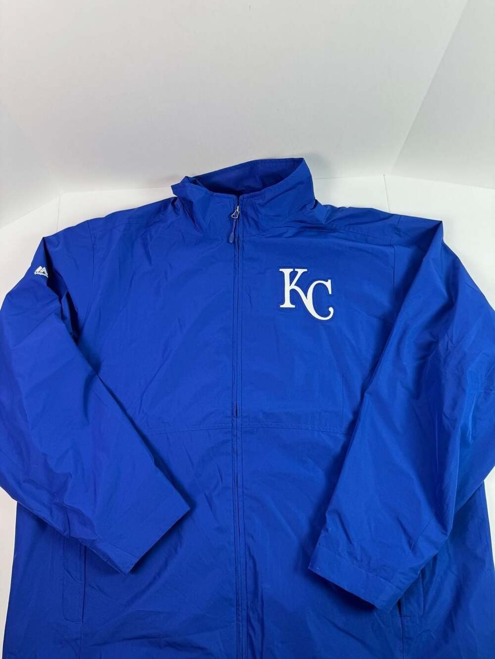 Majestic MLB Kansas City Royals Windbreaker Jacket, Blue, Men's Size XL